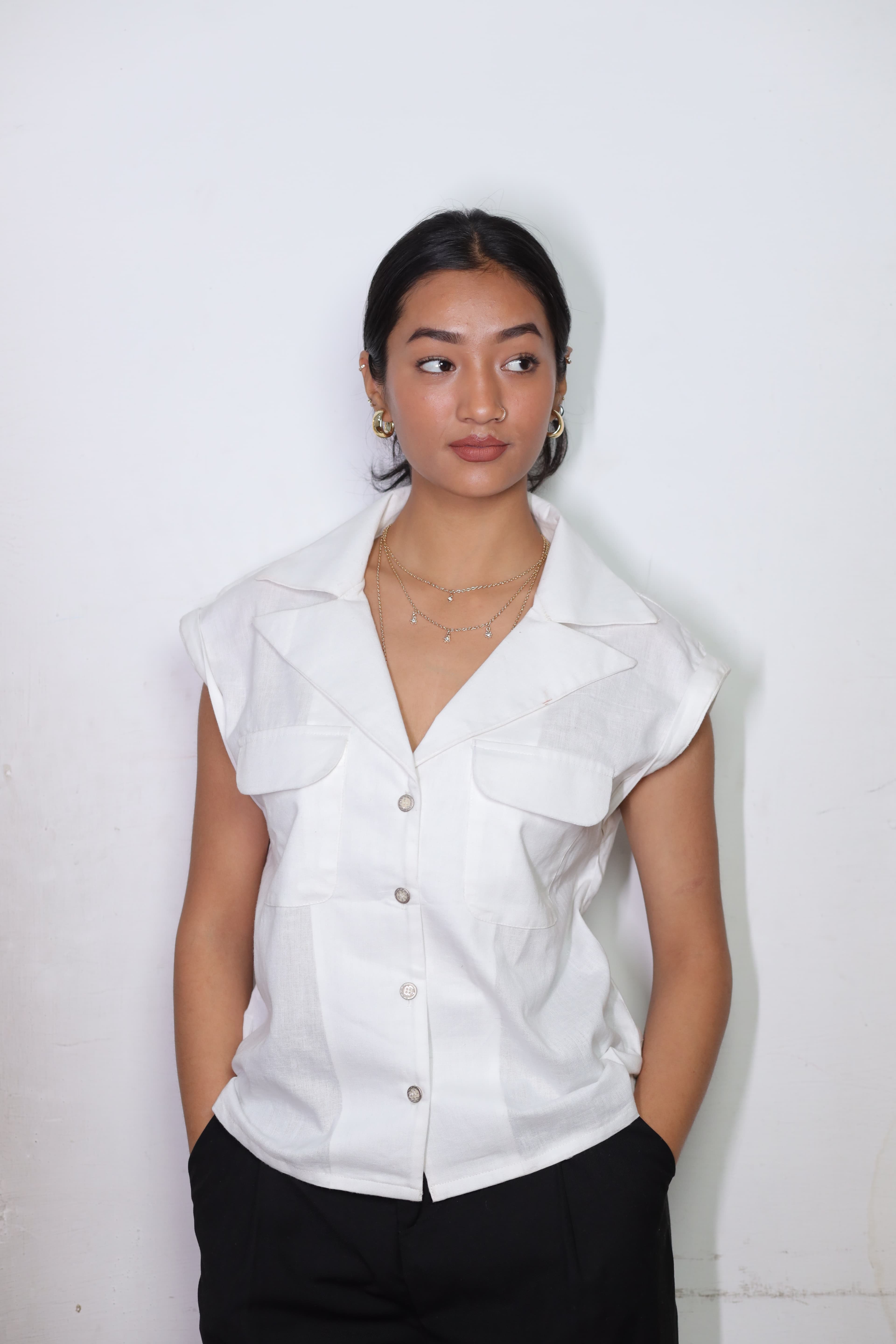Semi formal linen shirt